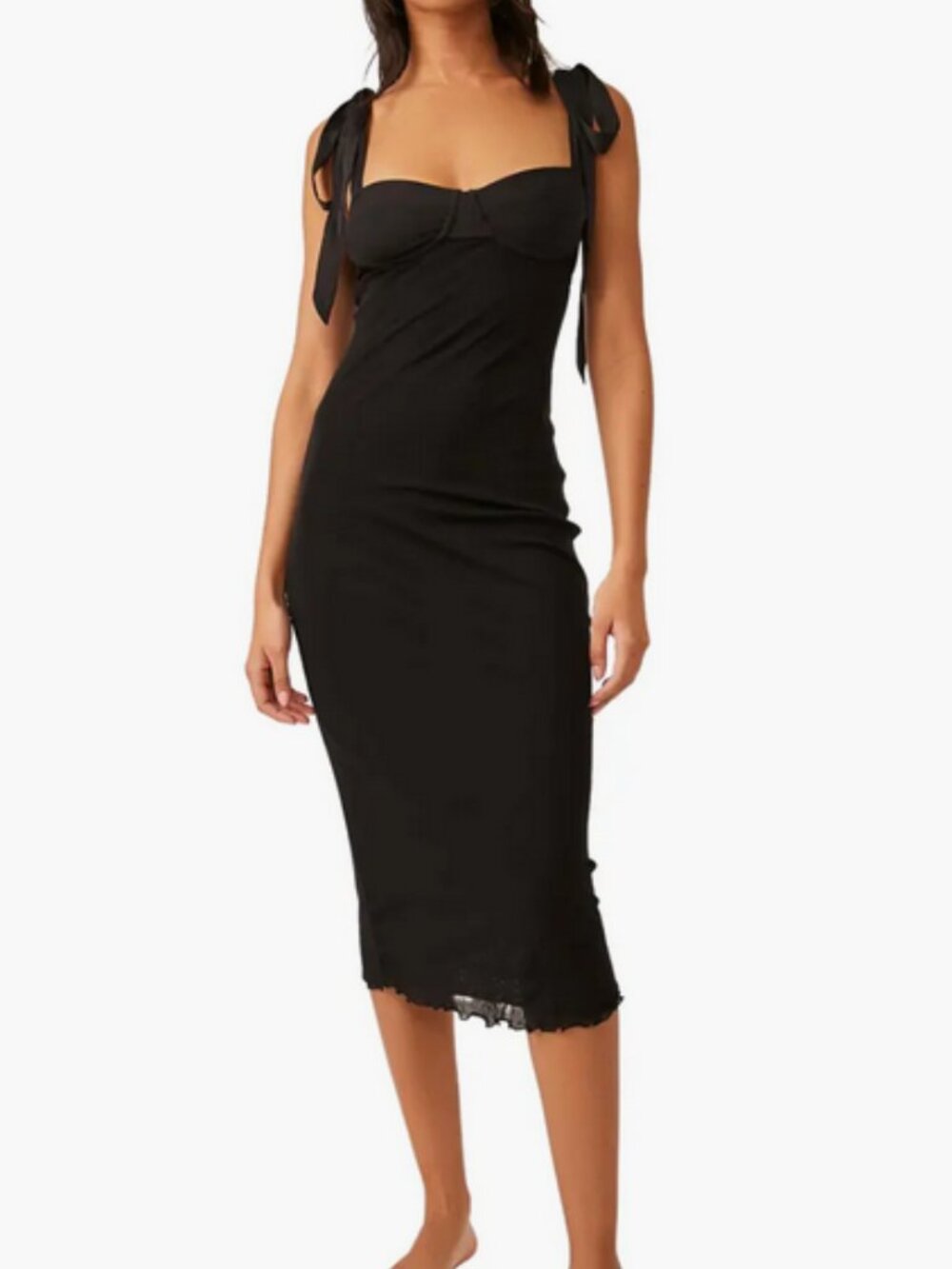 FREE PEOPLE INTIMATELY Got Glam Slip Dress in Black! Worn 1x